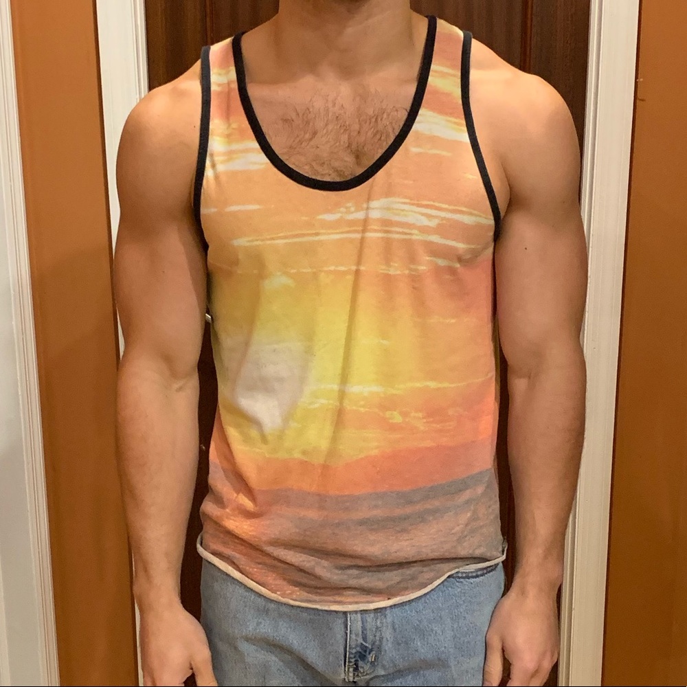 sunset tank top
